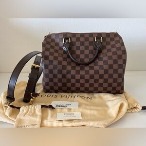 Louis Vuitton Speedy Bandouliere 30 Damier Ebene